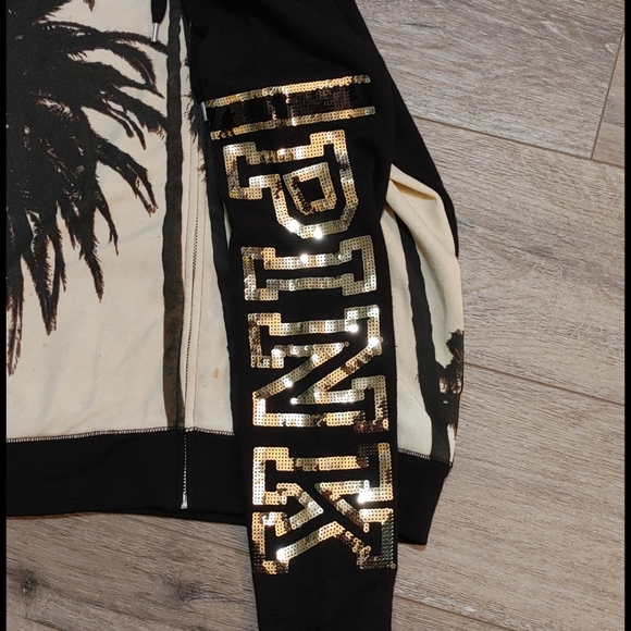 Victoria's Secret Pink full zip hoodie sz small - Picture 2 of 5